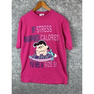 Vintage Charlie Brown Tshirt Adult XL Cartoon Lucy Tv Show Promo Movie Peanuts